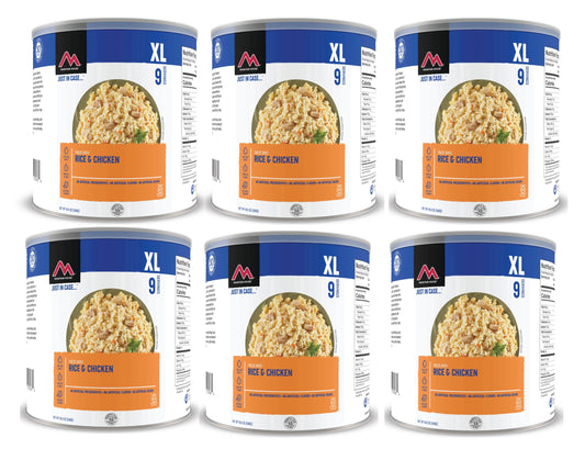(6 Cans) Mountain House Rice & Chicken #10 Can Emergency Survival Food for Camping & Hiking ?