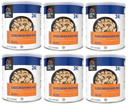 (6 Cans) Newly Launched Mountain House Grilled Sliced Chicken #10 Can ? Freeze Dried Survival & Emergency Camping Food | 24 Servings can ?
