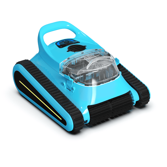 (Blue) Seauto Crab Pool Vacuum for Above Ground Pool for In Ground Pools, 2.5h Runtime, Cordless Robotic Pool Cleaner with 2024 Upgraded Motor, Wall Climbing, Intelligent Route Planning