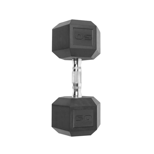 (2 pack) CAP Barbell, 50lb Coated Hex Dumbbell, Single