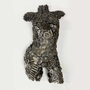 Buste de Femme devant Argent