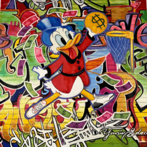 Picsou – Yaniv Edery – 140 x 140 cm