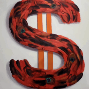 "Red Dollar Sign" by Yaniv Edery